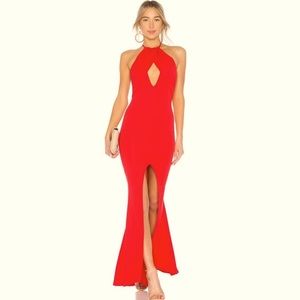 STUNNING gown from Lovers + Friends in red